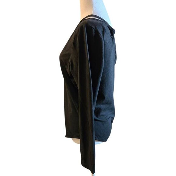 Shein Curve Women's PLUS Size 2X Black One Shoulder Bodysuit - Picture 3 of 6